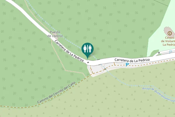 Map showing location of Carretera de La Pedriza Toilet