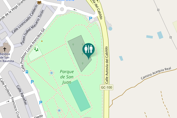 Map showing location of Calle Autovía del Cabildo Toilet