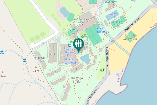 Map showing location of Avenida Juan Alfonso Villa Toilet