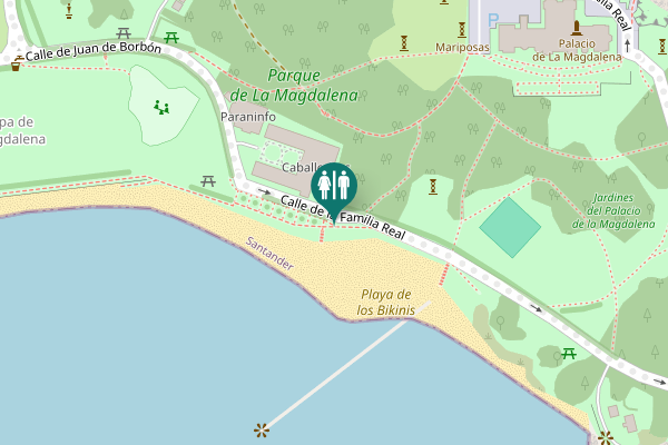 Map showing location of Calle de la Familia Real 1 Toilet