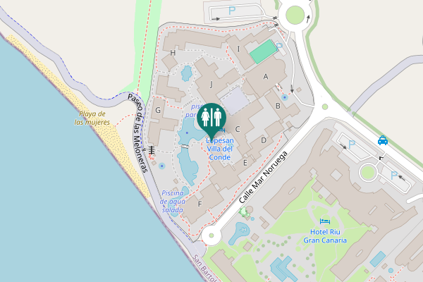 Map showing location of Calle Mar Mediterráneo 7 Toilet