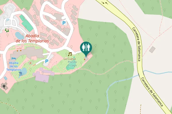 Map showing location of La Alberca Toilet