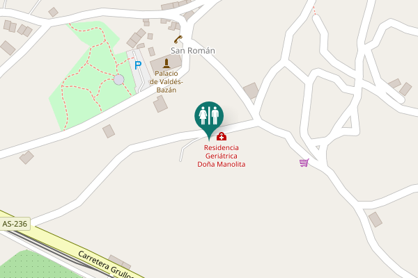 Map showing location of Candamo Toilet
