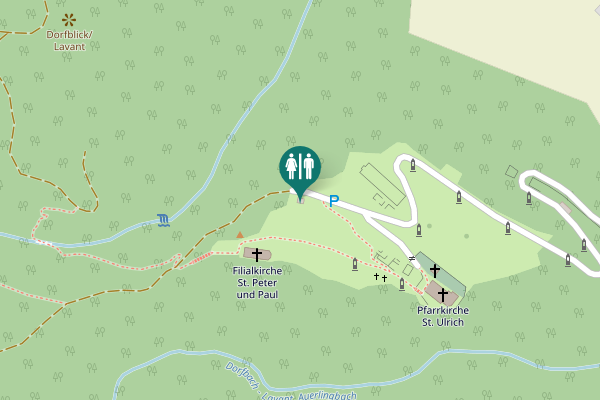 Map showing location of Lavant Toilet
