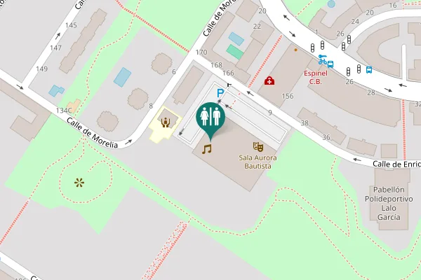 Map showing location of Calle de Enrique Cubero 164 Toilet