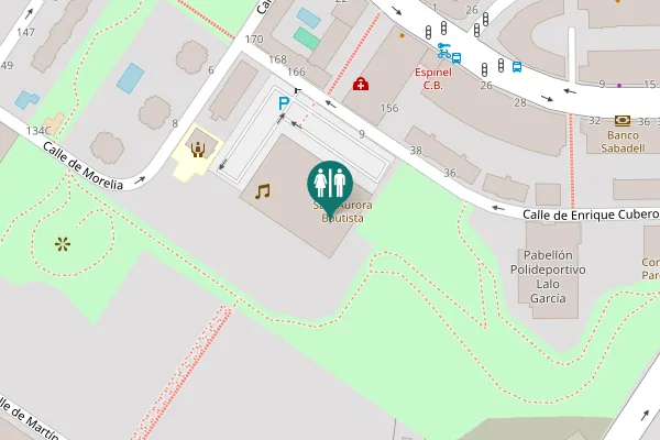 Map showing location of Calle de Enrique Cubero 9 Toilet