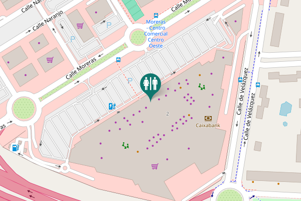Map showing location of Calle de las Moreras 2 Toilet