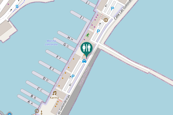 Map showing location of Crew members only