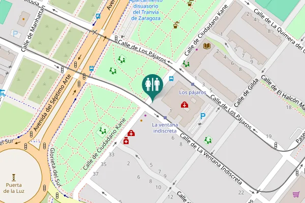 Map showing location of Calle de Ciudadano Kane 25 Toilet
