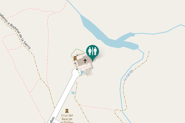 Map showing location of Carretera al Santuario de los Remedios Toilet