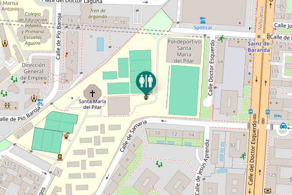 Map showing location of Calle Reyes Magos 3 Toilet
