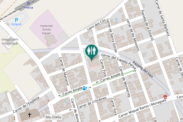 Map showing location of Carrer d'en Font Toilet