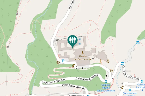 Map showing location of Granada Toilet