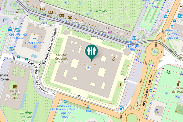 Map showing location of Calle San Fernando 29-31 Toilet