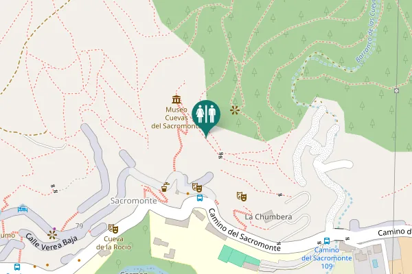 Map showing location of Barranco de los Negros Toilet