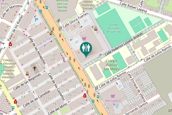 Map showing location of Calle Federico Lozano Andrés Toilet