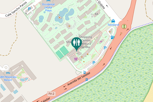 Map showing location of Avenida del Saladar B22 Toilet