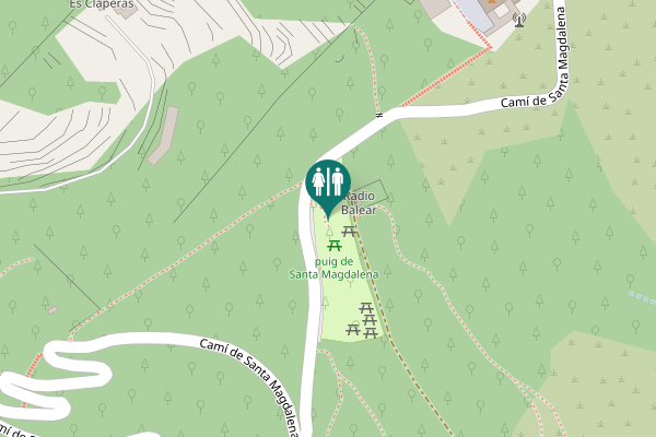 Map showing location of Camí de Santa Magdalena Toilet