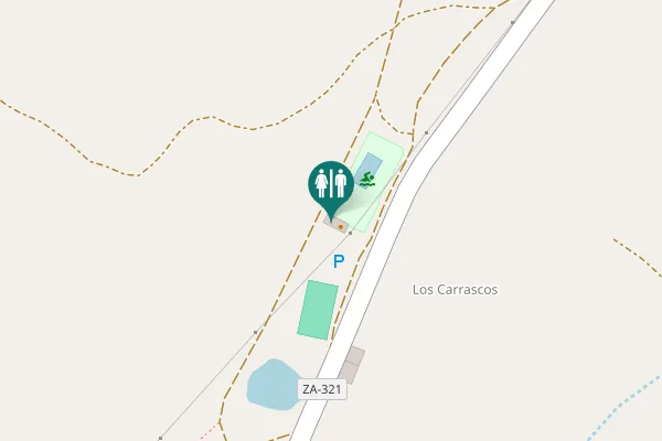 Map showing location of ZA-321 Toilet