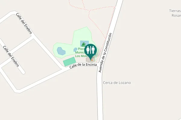 Map showing location of Calle de la Encinia Toilet