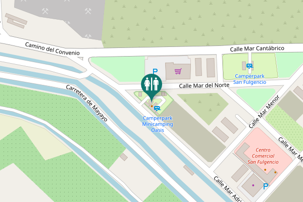 Map showing location of Calle Mar Adriático Toilet