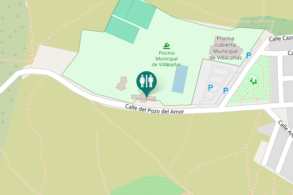 Map showing location of Calle del Pozo del Amor Toilet
