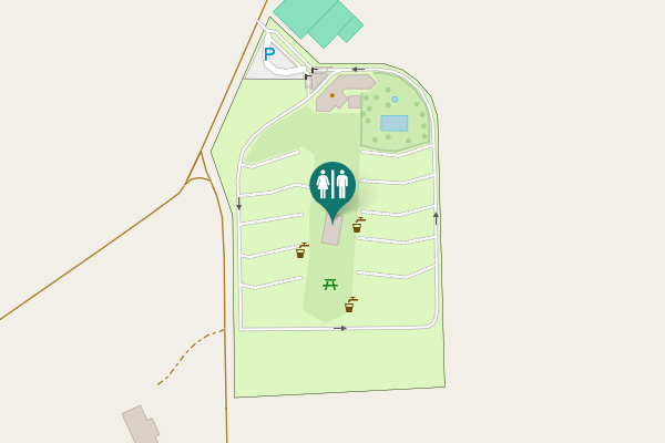 Map showing location of CL-501 Toilet