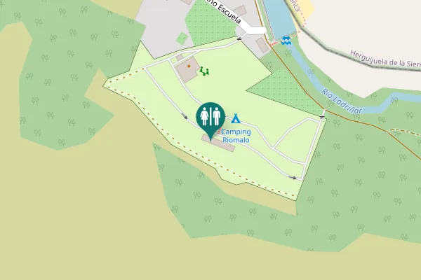Map showing location of Camino Escuela Toilet