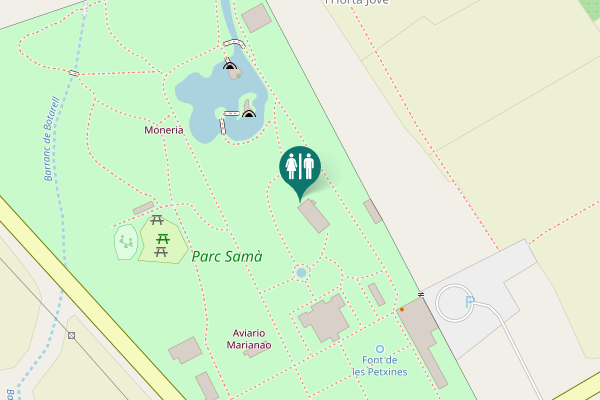Map showing location of T-312 Toilet