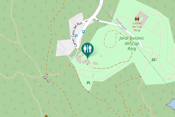 Map showing location of Carrer Camí del Rus Toilet