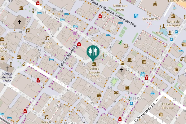 Map showing location of Calle San Braulio 5 Toilet