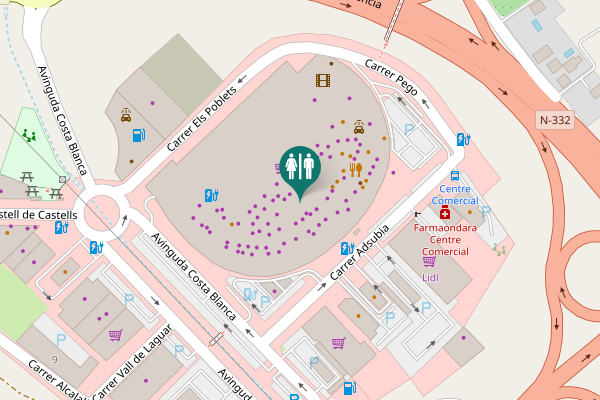 Map showing location of Avinguda Costa Blanca 1 Toilet