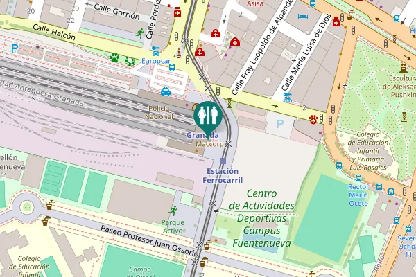 Map showing location of Calle Profesor Adolfo Rancaño Toilet