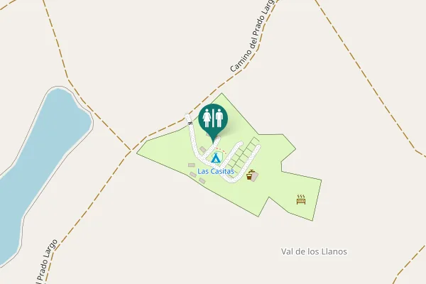 Map showing location of Camino del Prado Largo Toilet