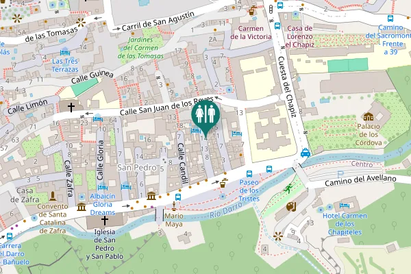 Map showing location of Calle Horno del Oro 14 Toilet
