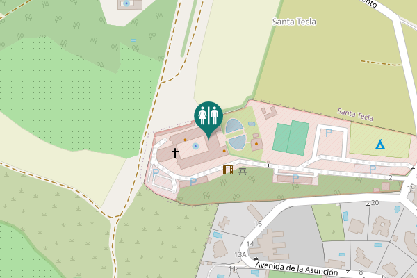 Map showing location of Avenida de la Asunción 15 Toilet