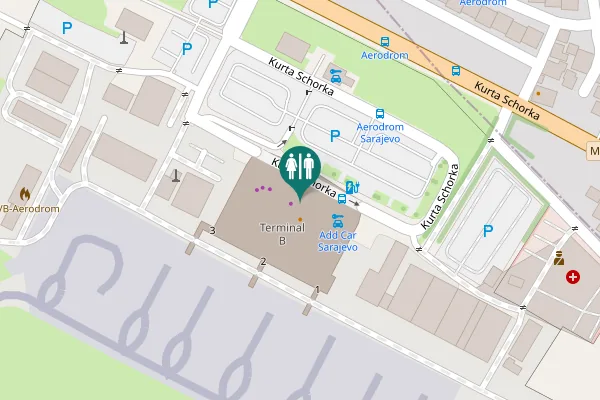 Map showing location of Kurta Schorka 36 Toilet