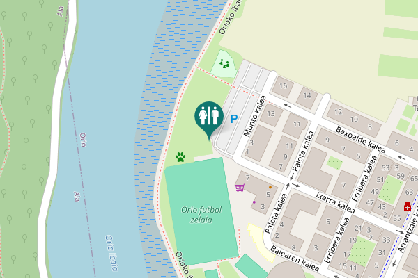Map showing location of Ixarra kalea 7 Toilet