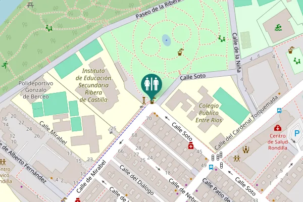 Map showing location of Calle Soto 57 Toilet