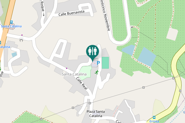 Map showing location of Calle los Escolares Toilet