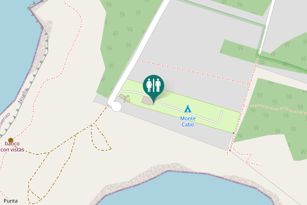 Map showing location of Sanxenxo Toilet