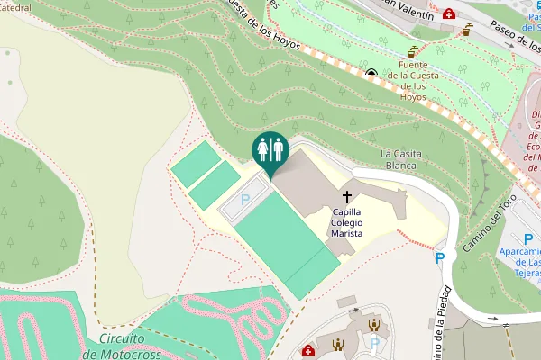 Map showing location of Camino de la Piedad 8 Toilet