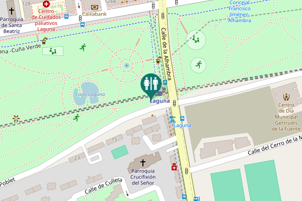 Map showing location of Calle de Cuart de Poblet 11 Toilet