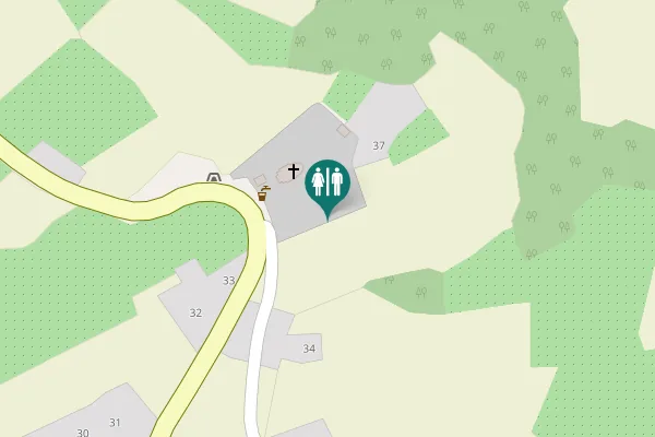 Map showing location of Tutnjevac Toilet