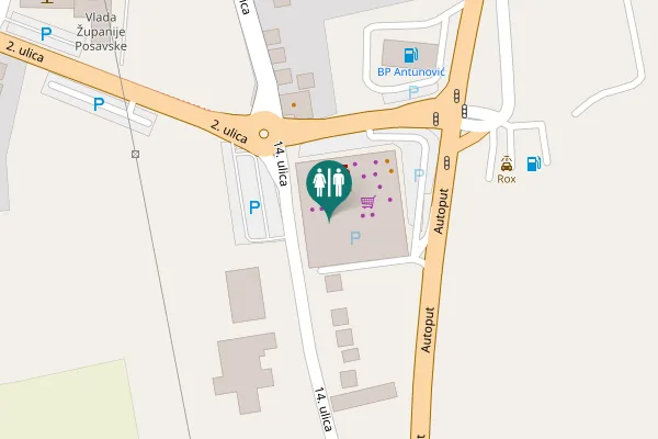 Map showing location of 14. ulica 97 Toilet