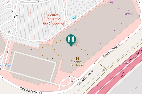 Map showing location of Calle del Comercio Toilet