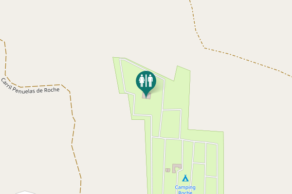 Map showing location of Carril Penuelas de Roche Toilet