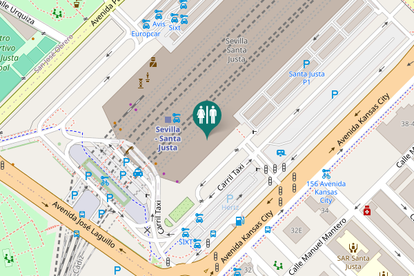 Map showing location of Calle Baltasar Gracián Toilet