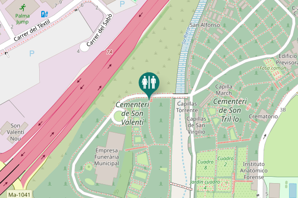 Map showing location of Ma-20 Toilet