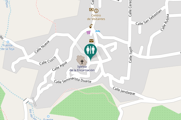 Map showing location of Yunquera Toilet
